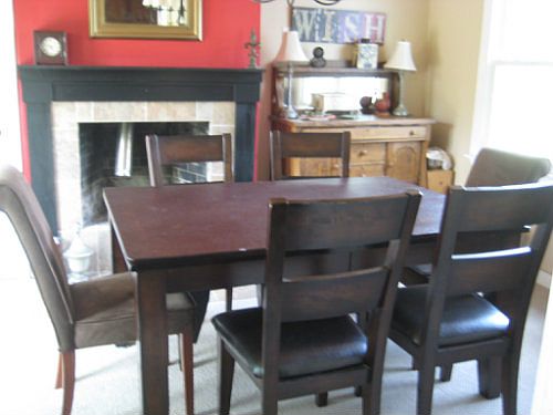 Gathering room between kitc...