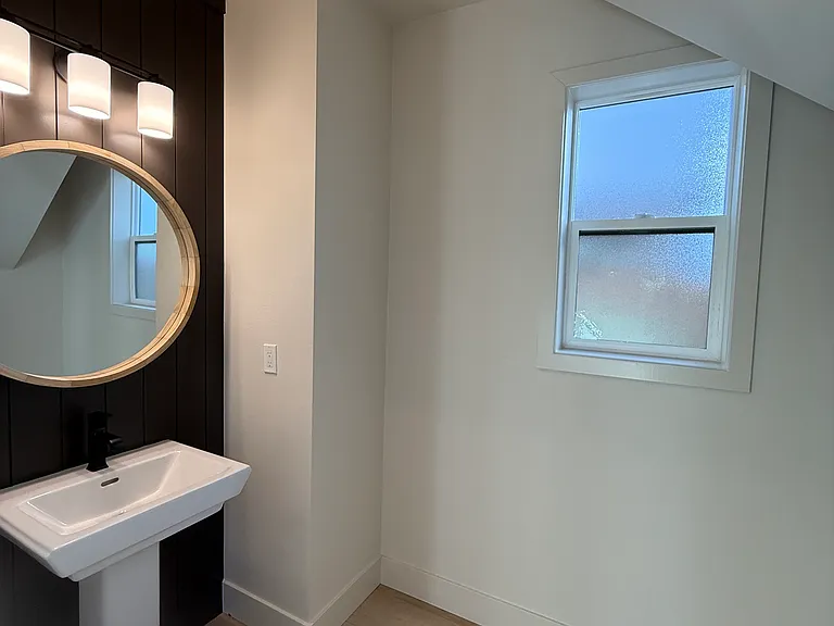 Half bath on main floor.
