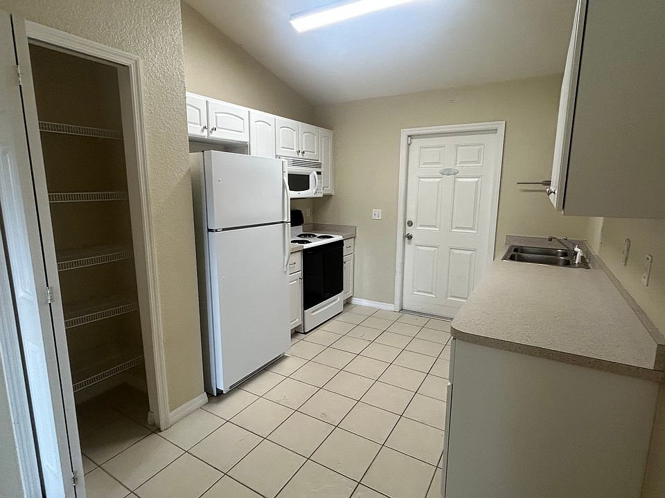 looking at the kitchen from the dining room