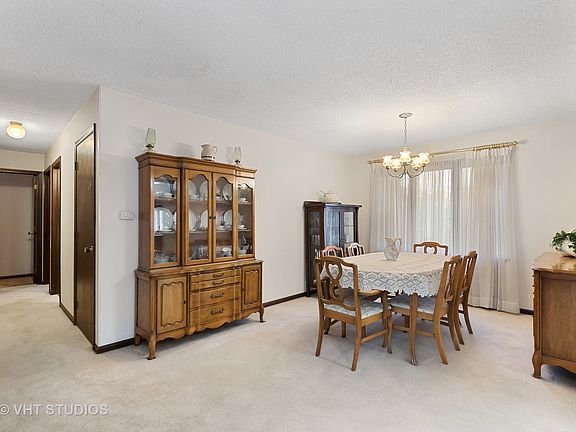 There is lots of space in the dining room and it is such that the table can be opened up for those l