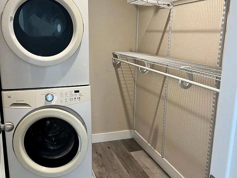 Full Size washer & dryer in the unit
