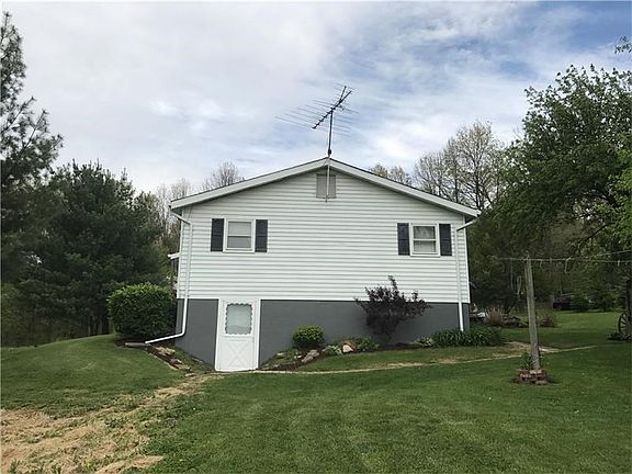 Side View of the house showing the walk out basement