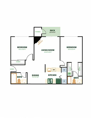 Floor plan 2X2