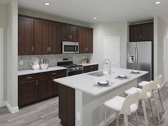 The Callaghan kitchen with the Lush interior package.