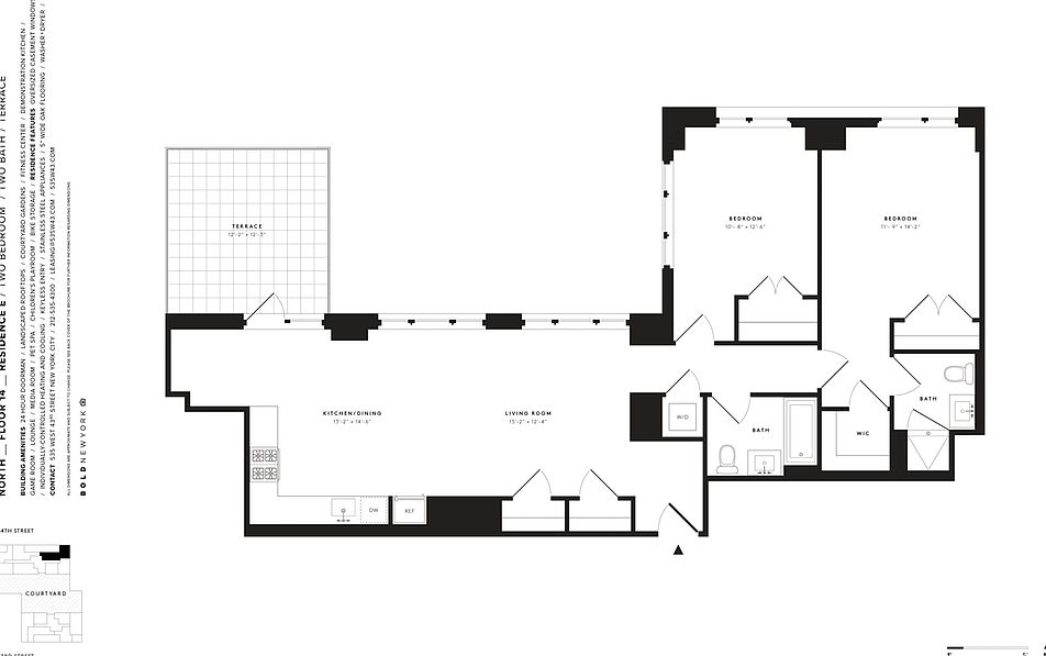 1st image of 535 W 43rd St APT N14e