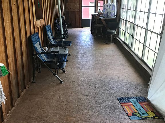 Glassed in rear sunroom