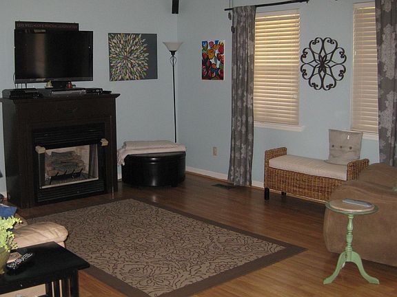 Living room & fireplace