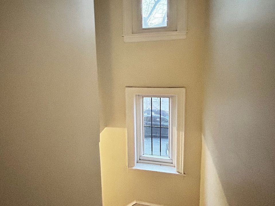 Hallway with two windows