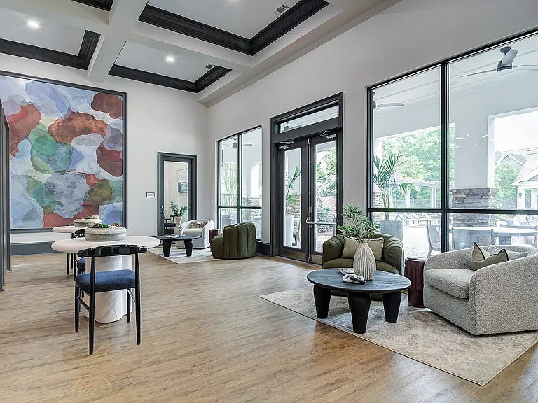 Newly renovated clubhouse with soft seating