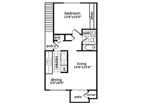 Floor plan One bedroom