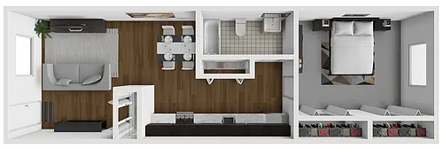 Floor plan 1X1