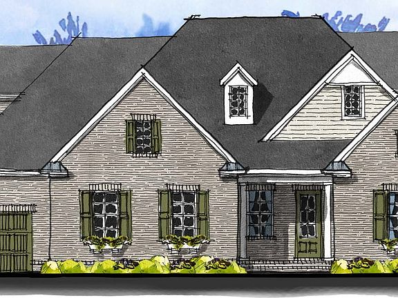 Santa Fe - English Cottage 3-Car Side Load Garage Note Renderings may show optional features