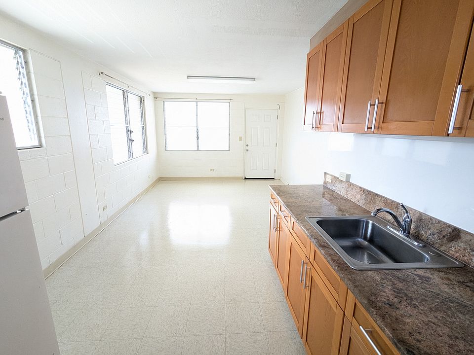 Continuous living room and kitchen area
