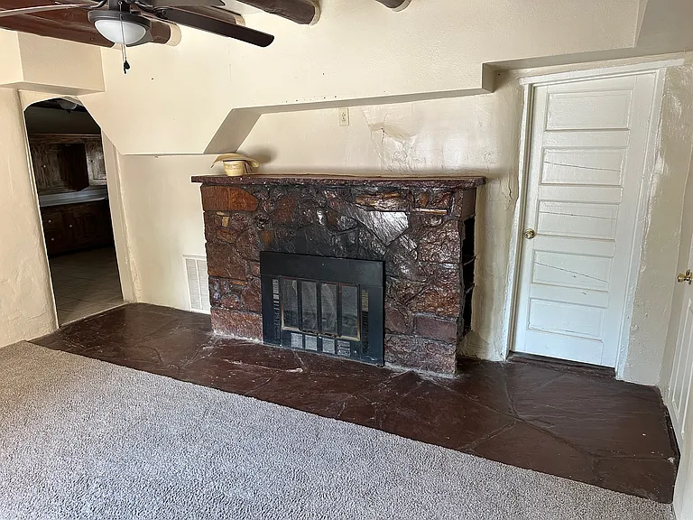 Living Room, Bathroom Door