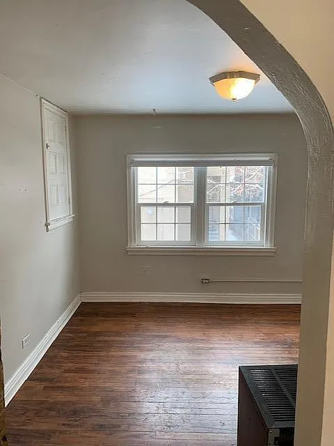 All hard-wood, nice & bright living room!