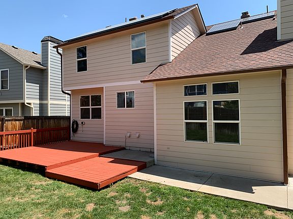 Back yard and deck