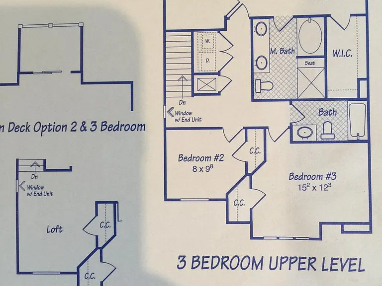 floor plan - upstairs (loft option)