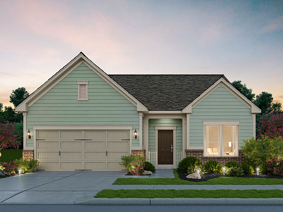 Burgundy Exterior Rendering - Elevation 2 at Montebello in Sterling, VA.