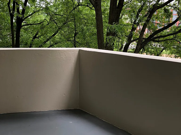 Newly painted balcony