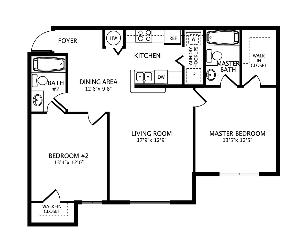 Floor plan 2 Bedroom