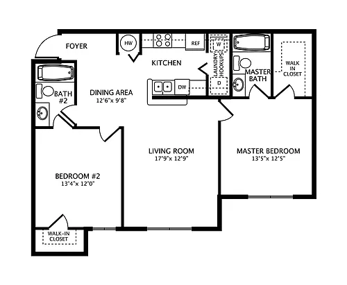 Floor plan 2 Bedroom