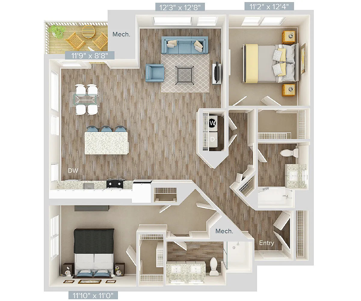 Floor plan Furnished-f-B6-1305