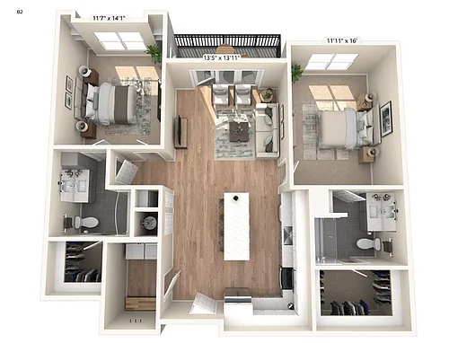 Floor plan B2