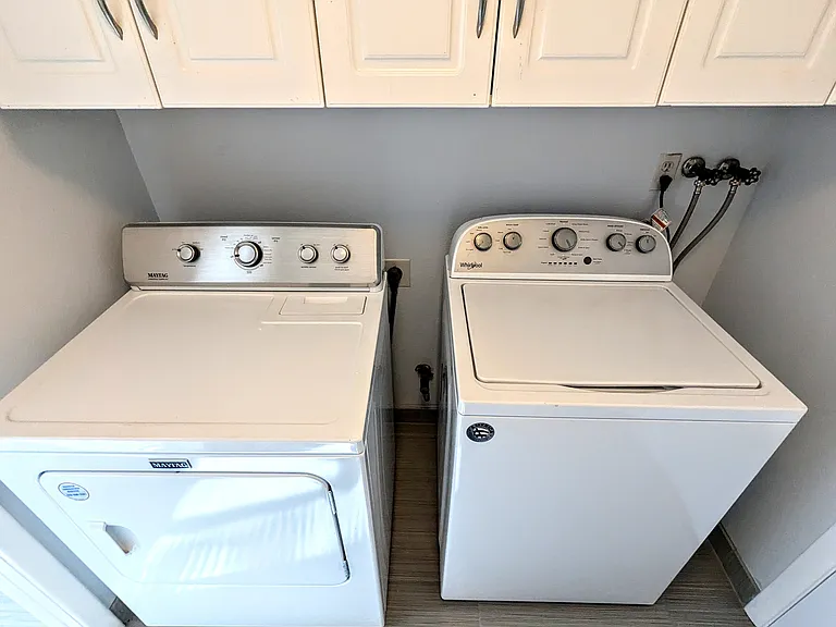Washer and Dryer on site