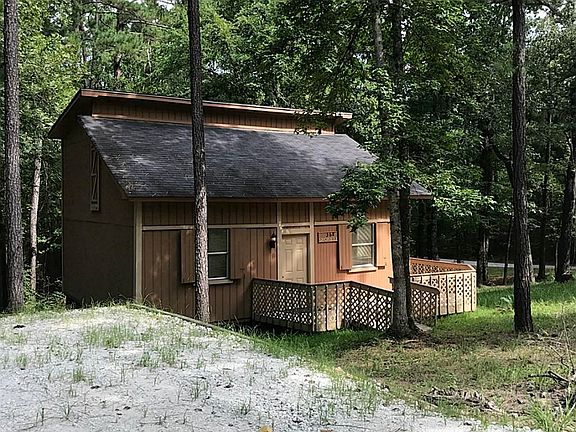 Lake house with nature all around.