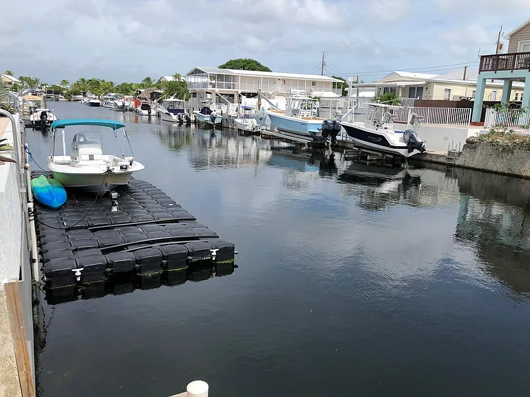 View of canal from dock