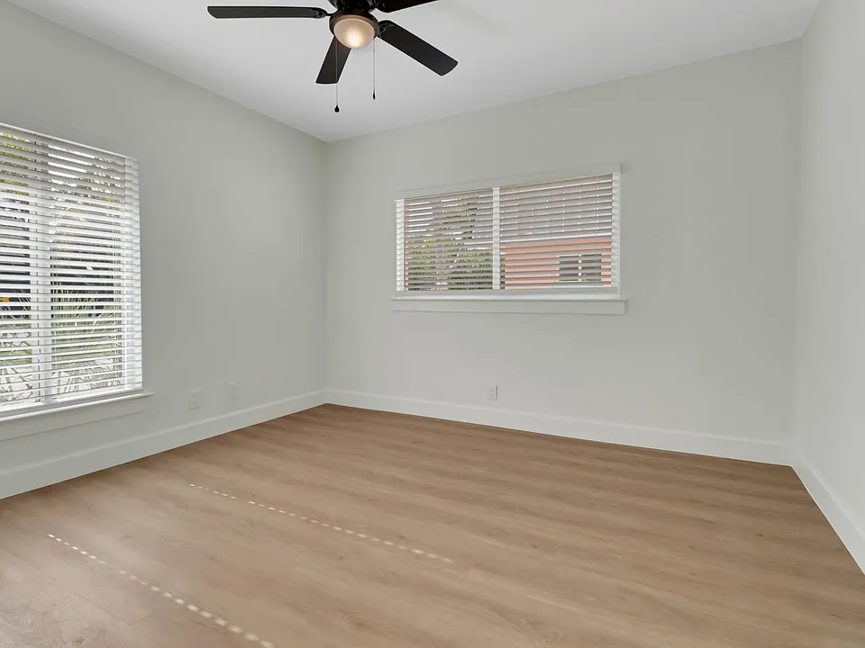 Spacious bedroom with queen bed (all furniture not shown)