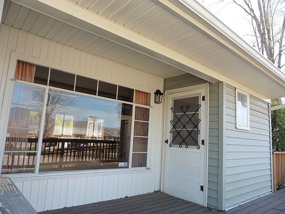 Covered front porch entry.