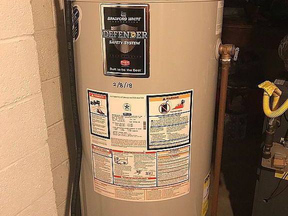New hot water heater 2018