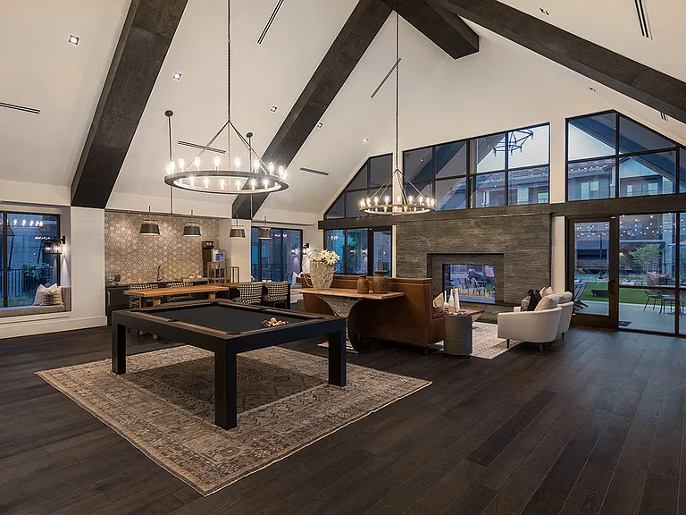 24-Hour Clubroom with Billiards Table