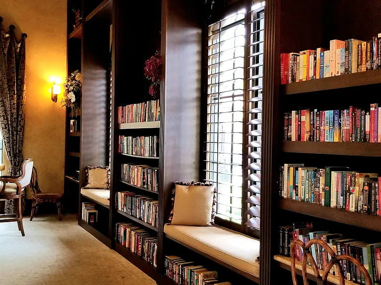 Expansive Library and Conference room