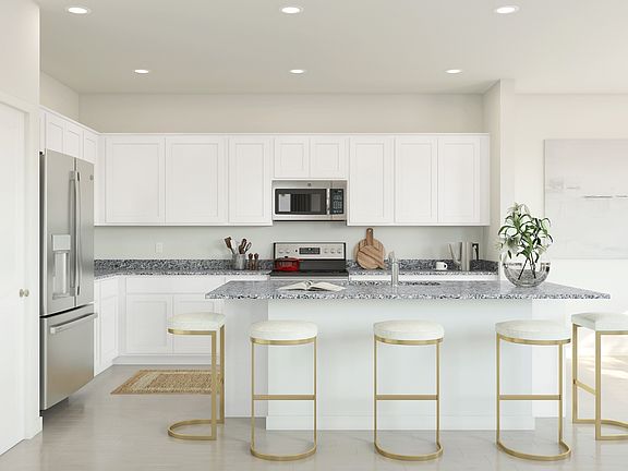 Kitchen with breakfast bar island