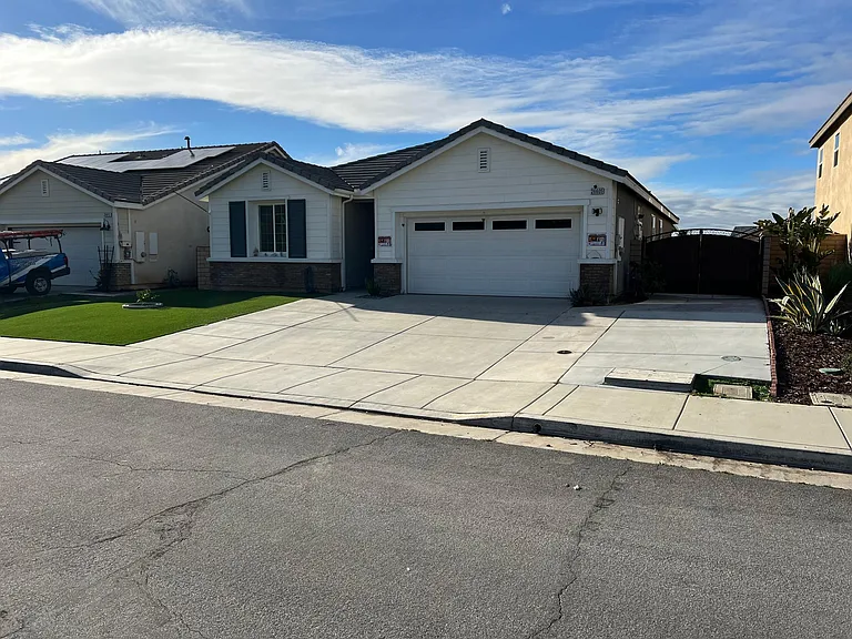 Frontage with RV gate on your right