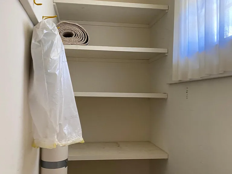 Extra storage room in the garage.