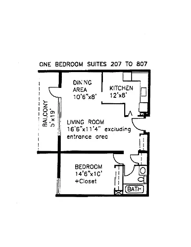 Floor plan 1 Bedroom