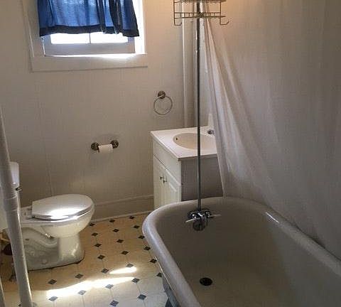 Claw tub and shower
