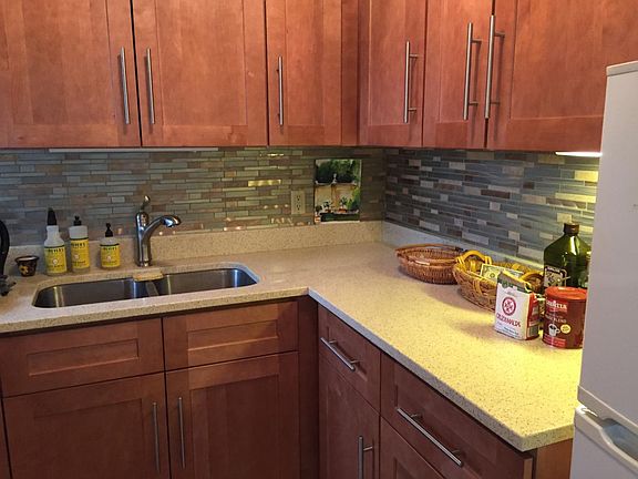 Ample counter space in the kitchen