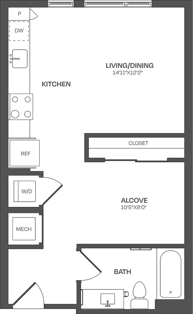 Floor plan Studio-S07