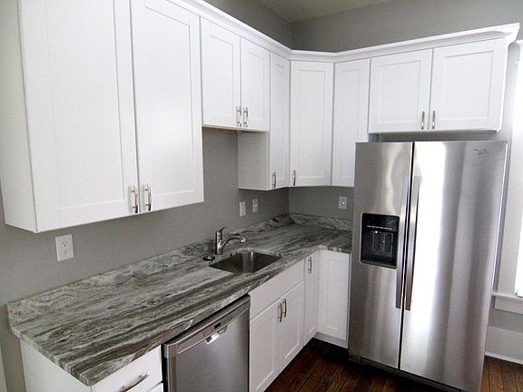 Kitchen with granite countertops