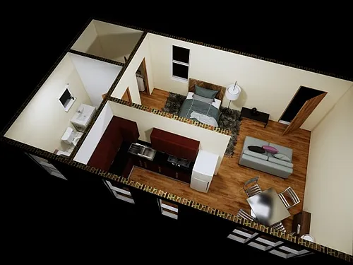 Floor plan Standard Studio Apartment