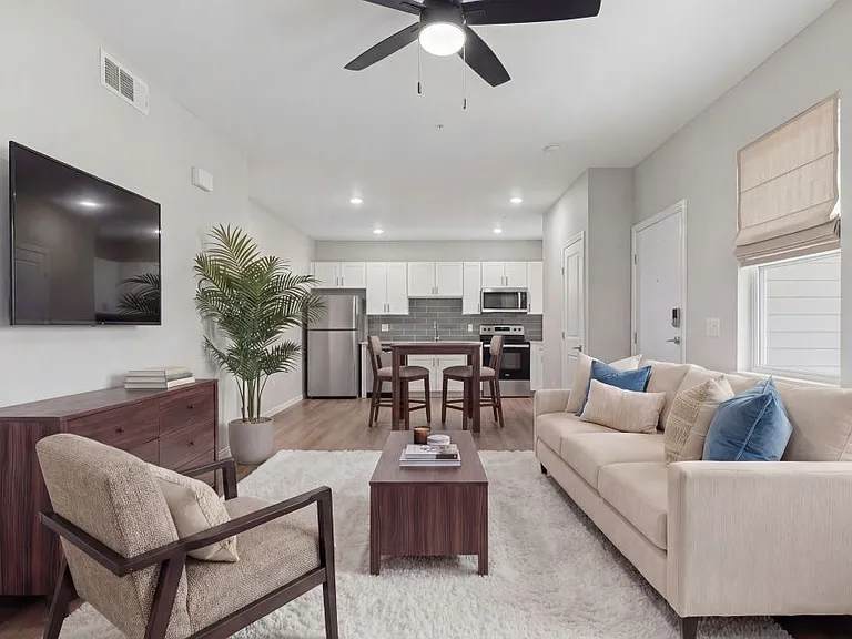 Summit on Boulder Living Room and Kitchen