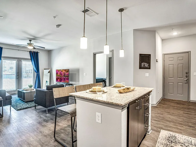 Kitchen and Living Room