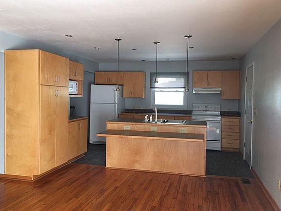 kitchen with custom cabinets