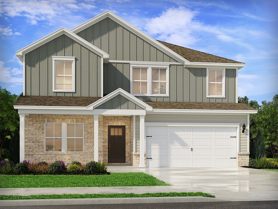 The Chatham floorplan with Elevation F modeled at Walkers Hill.