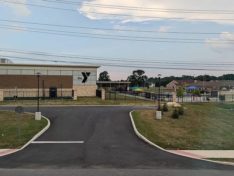 YMCA right across the street