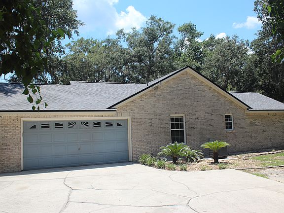 Garage door on side of house
